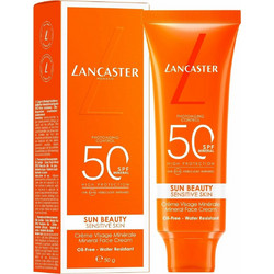 Lancaster Sensitive Mineral Αντηλιακή Κρέμα Προσώπου SPF50+ 50ml