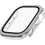 Uniq Voute Πλαστική Θήκη Tempered Glass για Apple Watch 10 42mm Ασημί