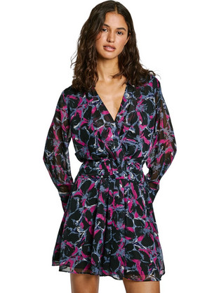Pepe Jeans Ada Mini Βραδινό Φόρεμα Μαύρο PL953630-999