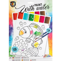 Paint With Water Σετ Ζωγραφικής 12τμχ