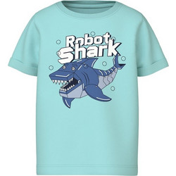 Name It Robot Shark Παιδικό T-Shirt Κοντομάνικο Τιρκουάζ 13227488