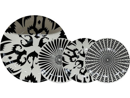 Bone New Bone China Thyme Πιάτα Γλυκού Πορσελάνης 30cm 7τμχ 028892