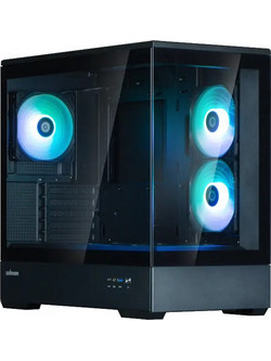 Zalman P30 V2 Black Gaming Mini Tower Κουτί Υπολογιστή με Πλαϊνό Παράθυρο
