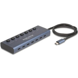 DeLOCK 63410 USB Hub 3.0 USB-C με 7 Θύρες USB-C & Εξωτερική Παροχή Ρεύματος