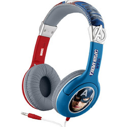 eKids Captain America Ενσύρματα Ακουστικά On Ear Μπλε Γκρι