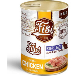 FISI Fillet Sterilised Adult with Chicken in Jelly 400gr