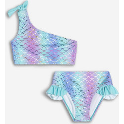 Funky Παιδικό Μαγιό Bikini Set για Κορίτσι Γαλάζιο Λιλά 125-0711-1