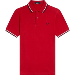 Fred Perry Ανδρική Μπλούζα Polo Κοντομάνικη Κόκκινη M3600-401