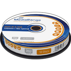 MediaRange MR453 Εγγράψιμα DVD+R 16x 4.7GB Cake Box 10τμχ