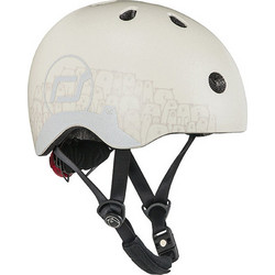 Scoot & Ride Reflective Παιδικό Κράνος Ποδηλάτου Πόλης / BMX / Dirt με Led Λευκό