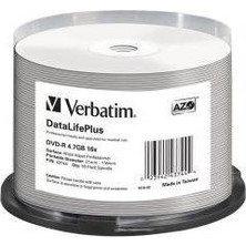 Verbatim 43744 Εγγράψιμα DVD-R 16x Printable 4.7GB Cake Box 50τμχ