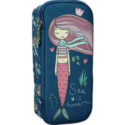 Back Me UP Sea Mermaid Κασετίνα Μπλε 357-28141