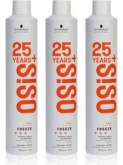 Schwarzkopf Osis+ Freeze Λακ Μαλλιών για Φριζάρισμα Δυνατό Κράτημα 3x500ml