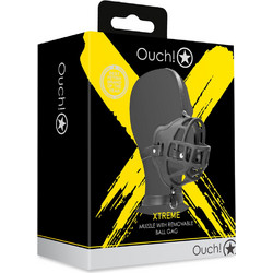 Ouch! Muzzle with Removable Ball Gag Φίμωτρο