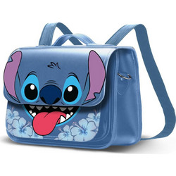 Karactermania Stitch Tongue Σχολική Τσάντα Πλάτης Δημοτικού Γαλάζια 07403