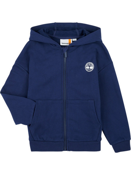 Timberland Παιδική Ζακέτα Φούτερ με Κουκούλα και Φερμουάρ Navy Μπλε T60451-84N