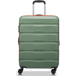 Delsey Securitech 400581003 Βαλίτσα Μεσαία 65.5x46x28.5cm με 4 Ρόδες Πράσινη