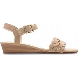 Clarks Mena Blossom Γυναικεία Σανδάλια Suede Ανατομικά Μπεζ 26139250