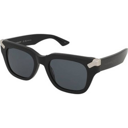 Alexander McQueen AM0439S 002 Γυναικεία Γυαλιά Ηλίου Τετράγωνα Κοκάλινα Μαύρα με Μαύρο Φακό