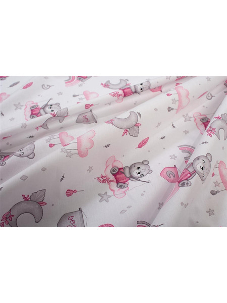 Dimcol Cloudy Bear 582 Πάνα Αγκαλιάς Χασέ Ροζ 80x80cm 31111328062