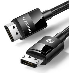Ugreen Καλώδιο DisplayPort 1.4 to DisplayPort Male Braided 3m Black 80393