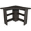 Hanah Home Corner Γωνιακό Γραφείο Ξύλινο με Βιβλιοθήκη 80x80x73.8cm 550ARN2214
