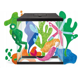 Aquael Leddy Mini 35 Ενυδρείο Ψαριών με Φωτισμό & Φίλτρο 19lt Διαφανές Μαύρο
