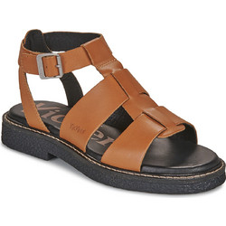 Kickers Lila Δερμάτινα Γυναικεία Σανδάλια Ανατομικά Ταμπά 1201841-50-116