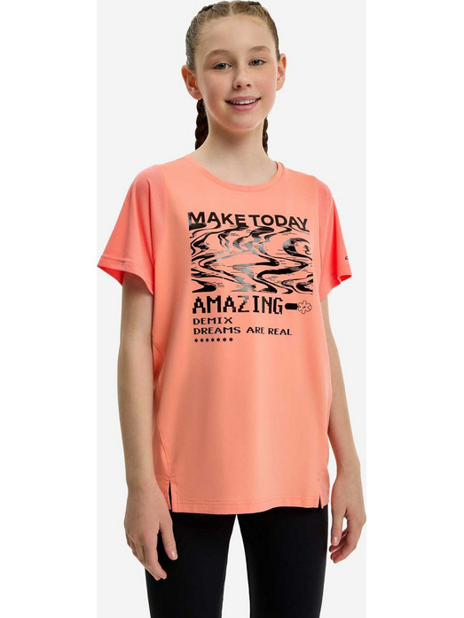 Demix Παιδικό T-Shirt Κοντομάνικο Κοραλί Μαύρο 134471-51