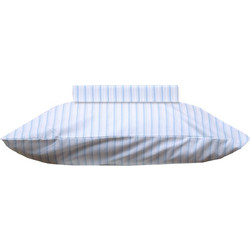 Viopros 957 Βρεφικό Πάπλωμα Κούνιας 160x120cm Λευκό Γαλάζιο
