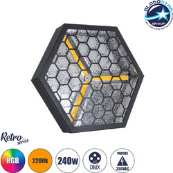 Globostar 51201 Halo Hexa Φωτορυθμικό Προβολέας LED DMX RGB