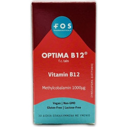 FOS Optima B12 Methylcobalamin 30 Ταμπλέτες
