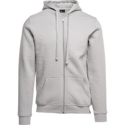 Target Ανδρική Ζακέτα Fleece με Κουκούλα και Φερμουάρ Λευκή M25-74186-63