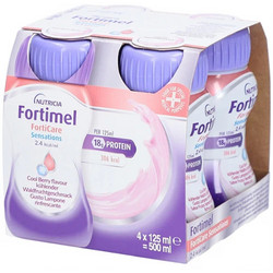 Nutricia Fortimel Forticare Sensations Βατόμουρο Πρωτεΐνη 4x125ml