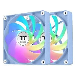 Thermaltake CT140 Reverse Case Fan 140mm με Σύνδεση 3-Pin 4-Pin PWM 2τμχ Hydrangea Blue