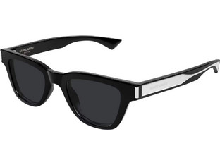 Saint Laurent SL789 001 Ανδρικά Γυαλιά Ηλίου Τετράγωνα Κοκάλινα Μαύρα με Μαύρο Φακό