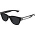 Saint Laurent SL789 001 Ανδρικά Γυαλιά Ηλίου Τετράγωνα Κοκάλινα Μαύρα με Μαύρο Φακό
