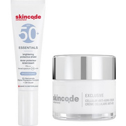 Skincode Cellular Anti-Aging Cream 50ml + Brightening Protective Shield Cream SPF50+ 30ml