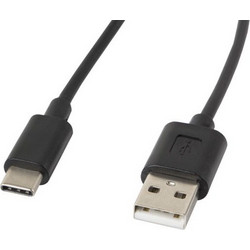 Lanberg USB-A to USB-C 1.8m Black CA-USBO-10CC-0018-BK