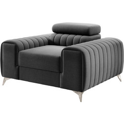 PoliHome Πολυθρόνα Ανθρακί Rene 162736589