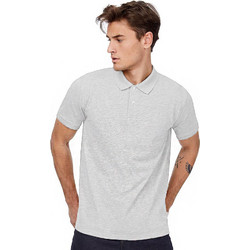 B&C Collection Ανδρική Μπλούζα Polo Κοντομάνικη Γκρι PU422