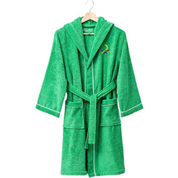 Benetton Παιδικό Μπουρνούζι με Κουκούλα 380gr/m² Πράσινο