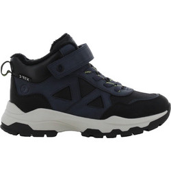 Safety Jogger Παιδικά Μποτάκια Μαύρα Navy Μπλε με Σκρατς & Γούνα SJ616828