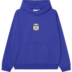 Obey Icon Extra Ανδρικό Φούτερ με Κουκούλα & Τσέπες Μπλε 112470196-DZB
