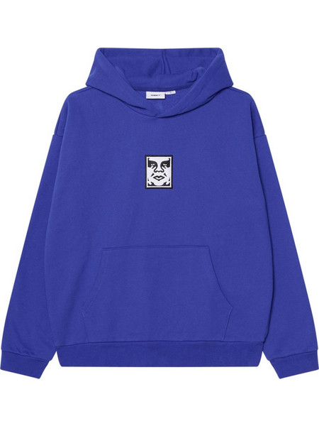 Obey Icon Extra Ανδρικό Φούτερ με Κουκούλα & Τσέπες Μπλε 112470196-DZB