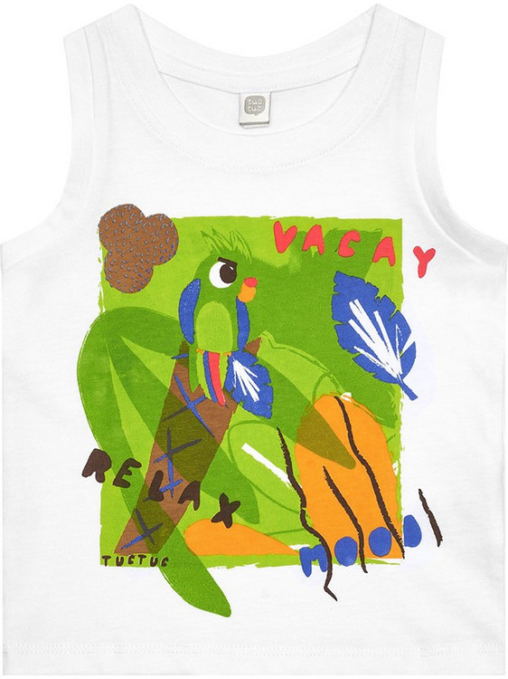 Tuc Tuc Παιδικό T-Shirt Αμάνικο Λευκό Πράσινο 11389229