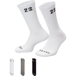 Jordan Essentials Ανδρικές Κάλτσες Ψηλές με Σχέδια Μαύρες Λευκές Ανθρακί 3Pack DA5718-911