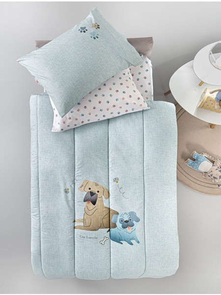 Guy Laroche Paw Παιδική Παπλωματοθήκη Μονή Microfiber 165x255 Γαλάζια