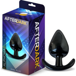 LateToBed Afterdark Alphona Small Πρωκτική Σφήνα 6.8cm Μαύρη AD-593