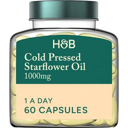 Holland & Barrett Cold Pressed Starflower Oil Έλαιο Μπουράντζας 1000mg 60 Κάψουλες